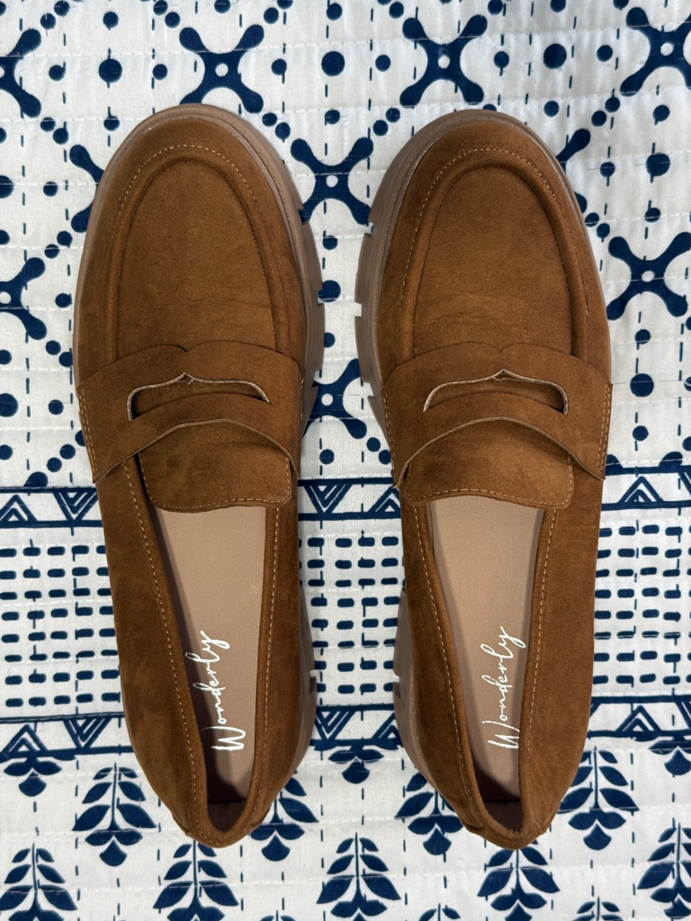 Wonderly Brown Suede Penny Loafers